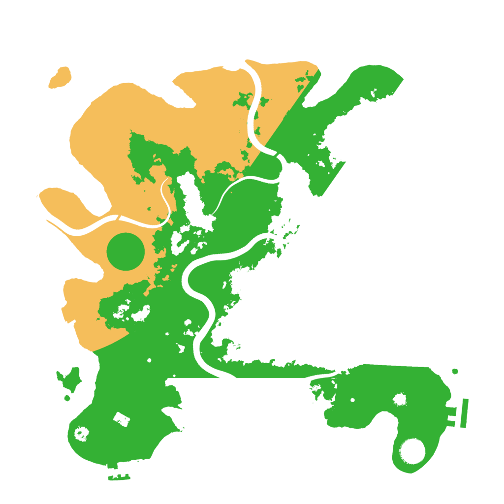 Biome Rust Map: Procedural Map, Size: 3500, Seed: 2648648