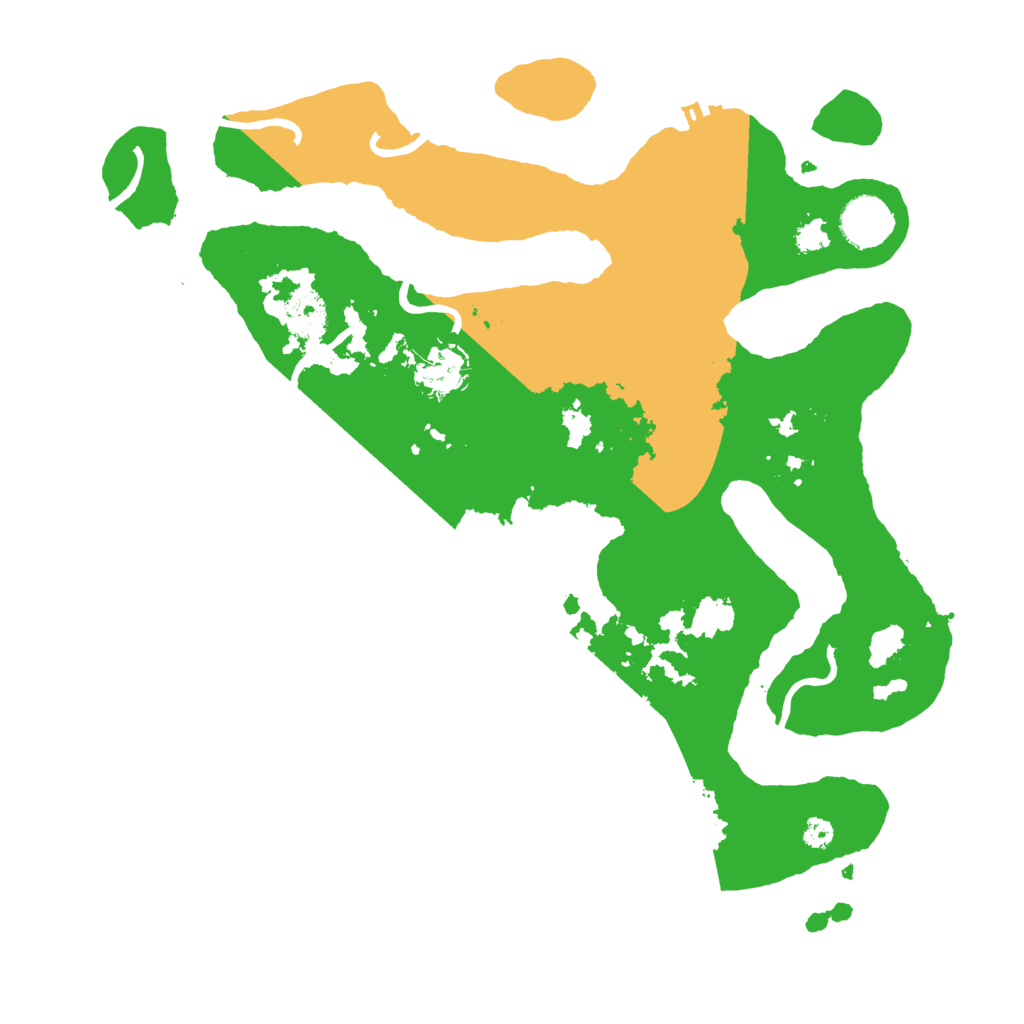 Biome Rust Map: Procedural Map, Size: 3500, Seed: 4848805