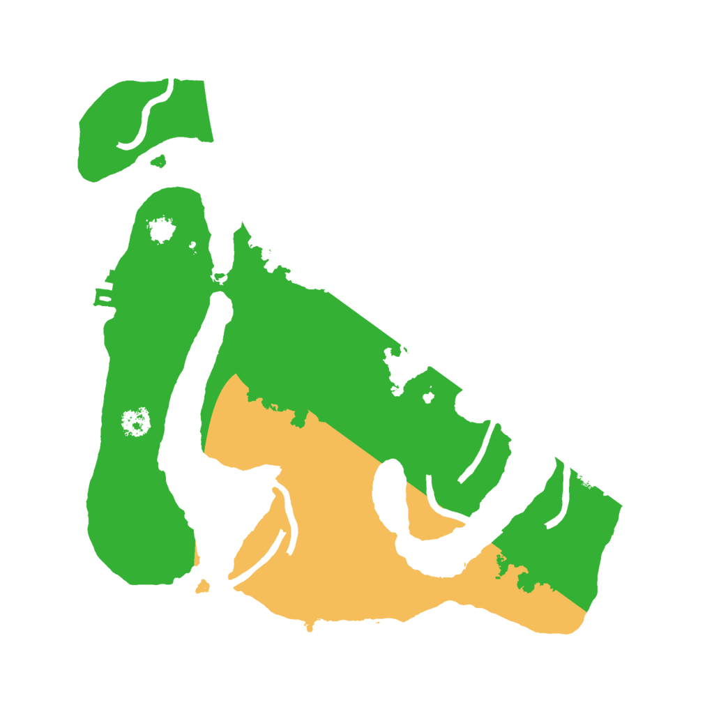 Biome Rust Map: Procedural Map, Size: 2500, Seed: 4993325