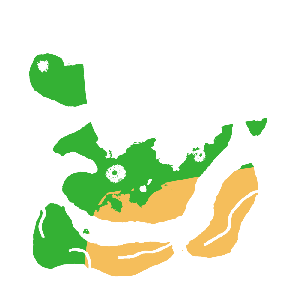 Biome Rust Map: Procedural Map, Size: 2500, Seed: 3958817