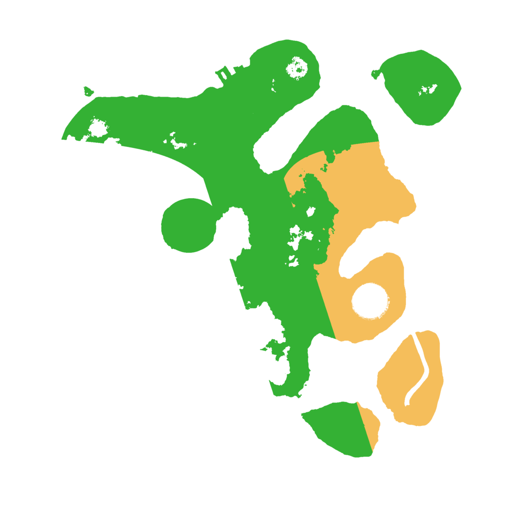 Biome Rust Map: Procedural Map, Size: 2500, Seed: 3594038