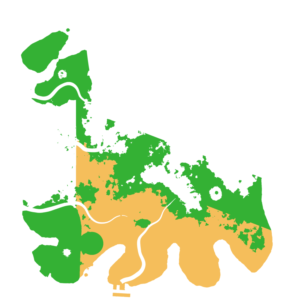 Biome Rust Map: Procedural Map, Size: 3500, Seed: 5743161