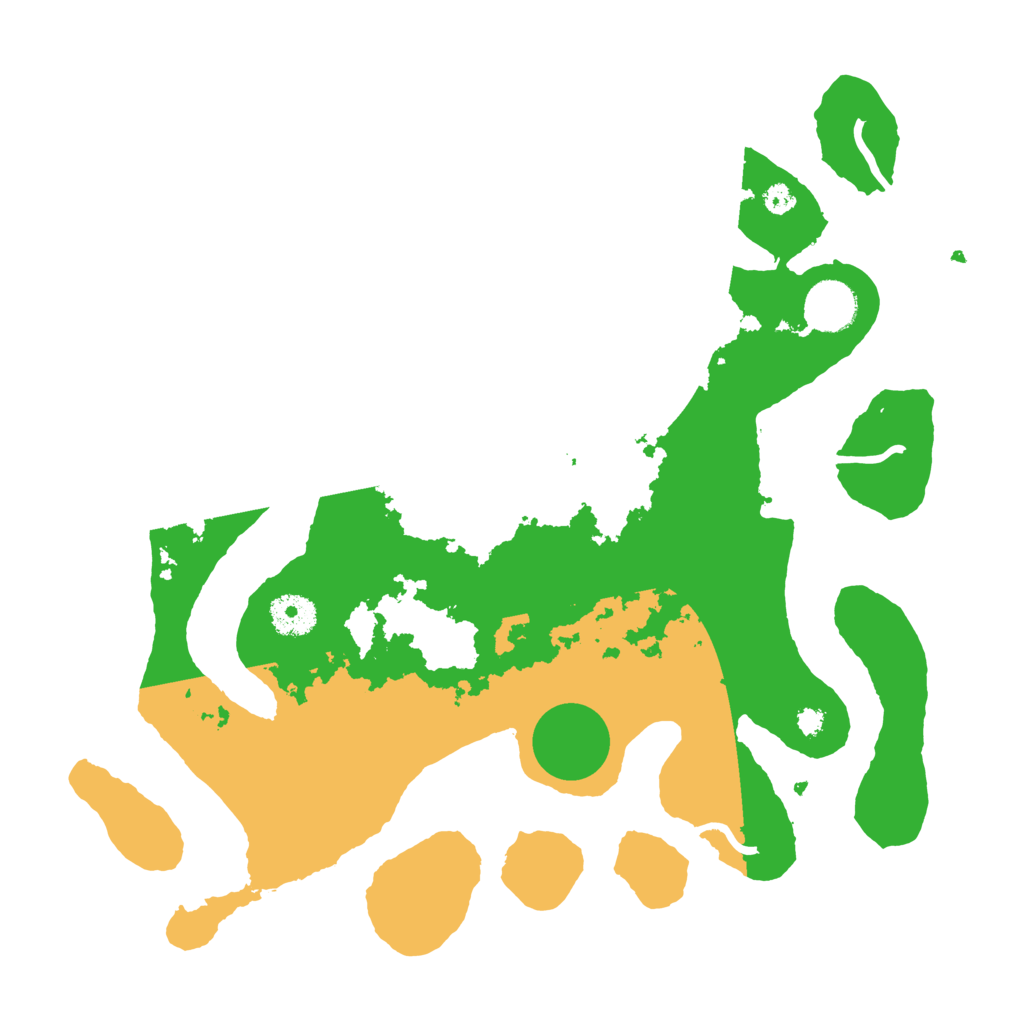 Biome Rust Map: Procedural Map, Size: 3500, Seed: 402120712