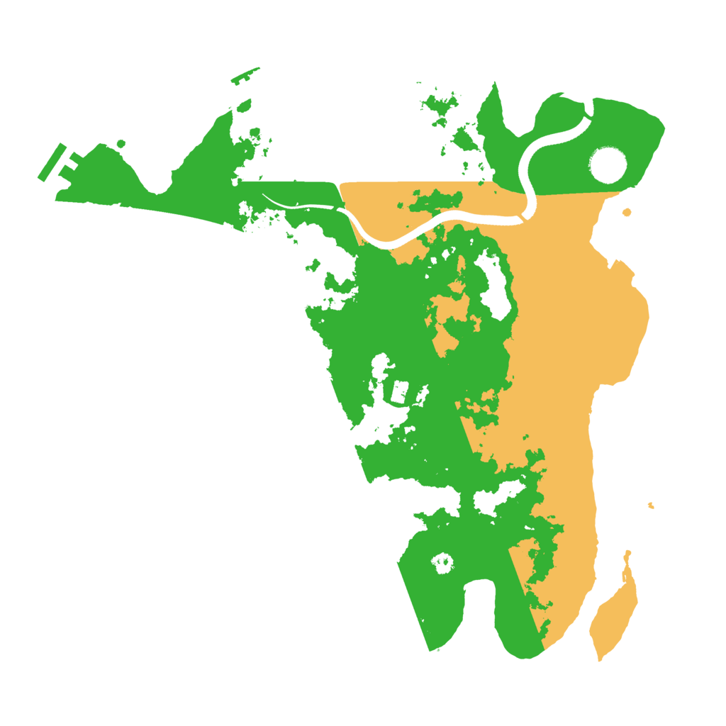 Biome Rust Map: Procedural Map, Size: 3500, Seed: 89247810