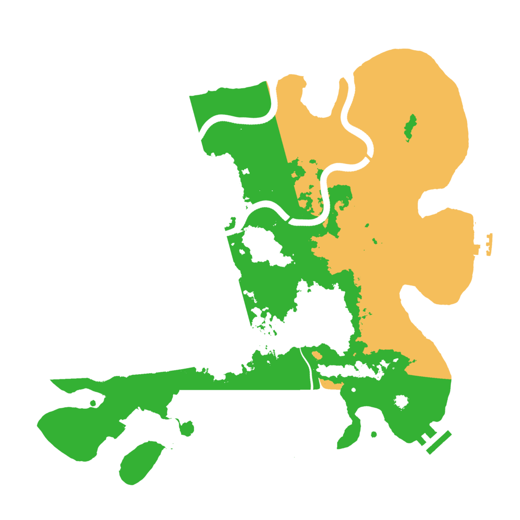 Biome Rust Map: Procedural Map, Size: 3500, Seed: 4949257