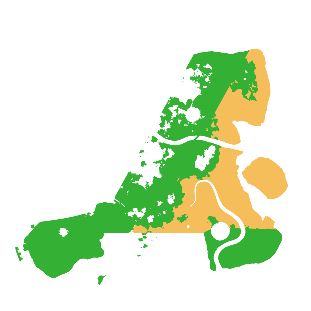 Biome Rust Map: Procedural Map, Size: 3200, Seed: 83562663