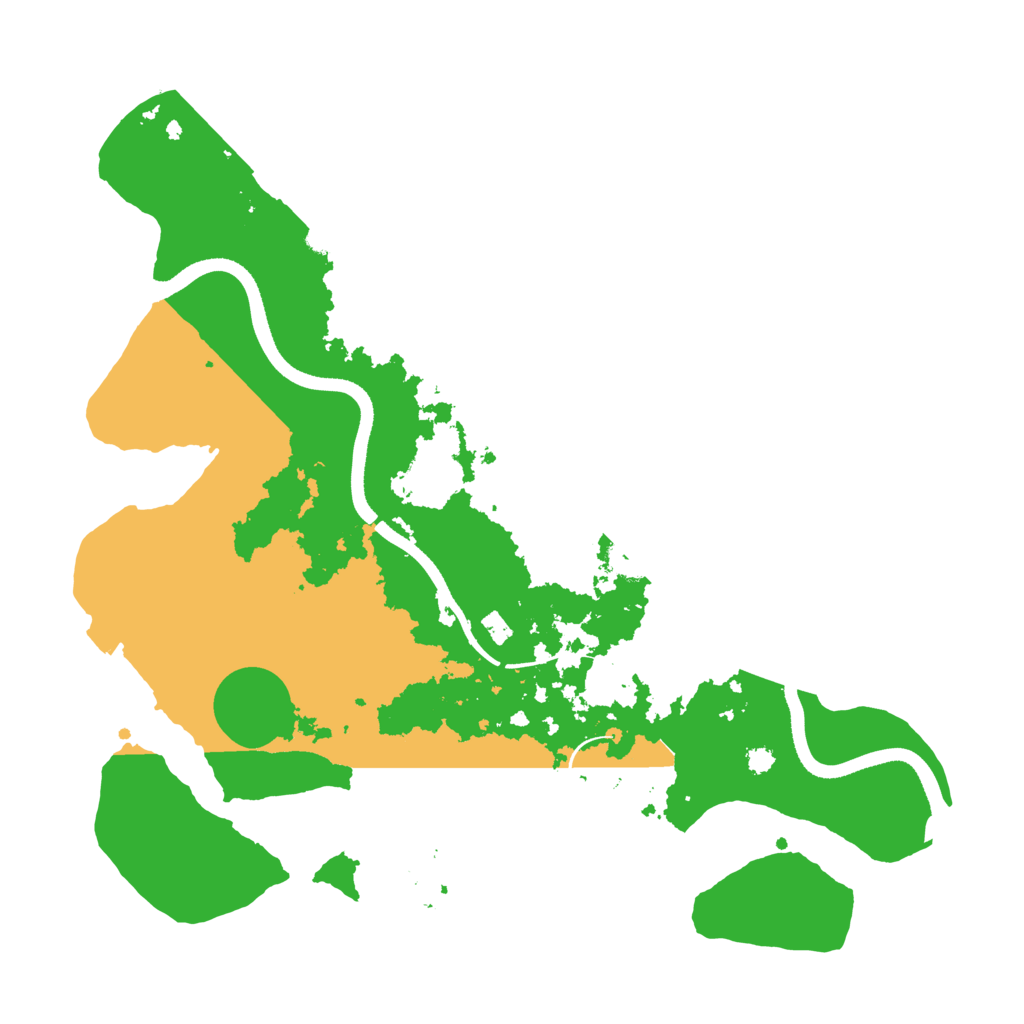 Biome Rust Map: Procedural Map, Size: 3500, Seed: 839625485