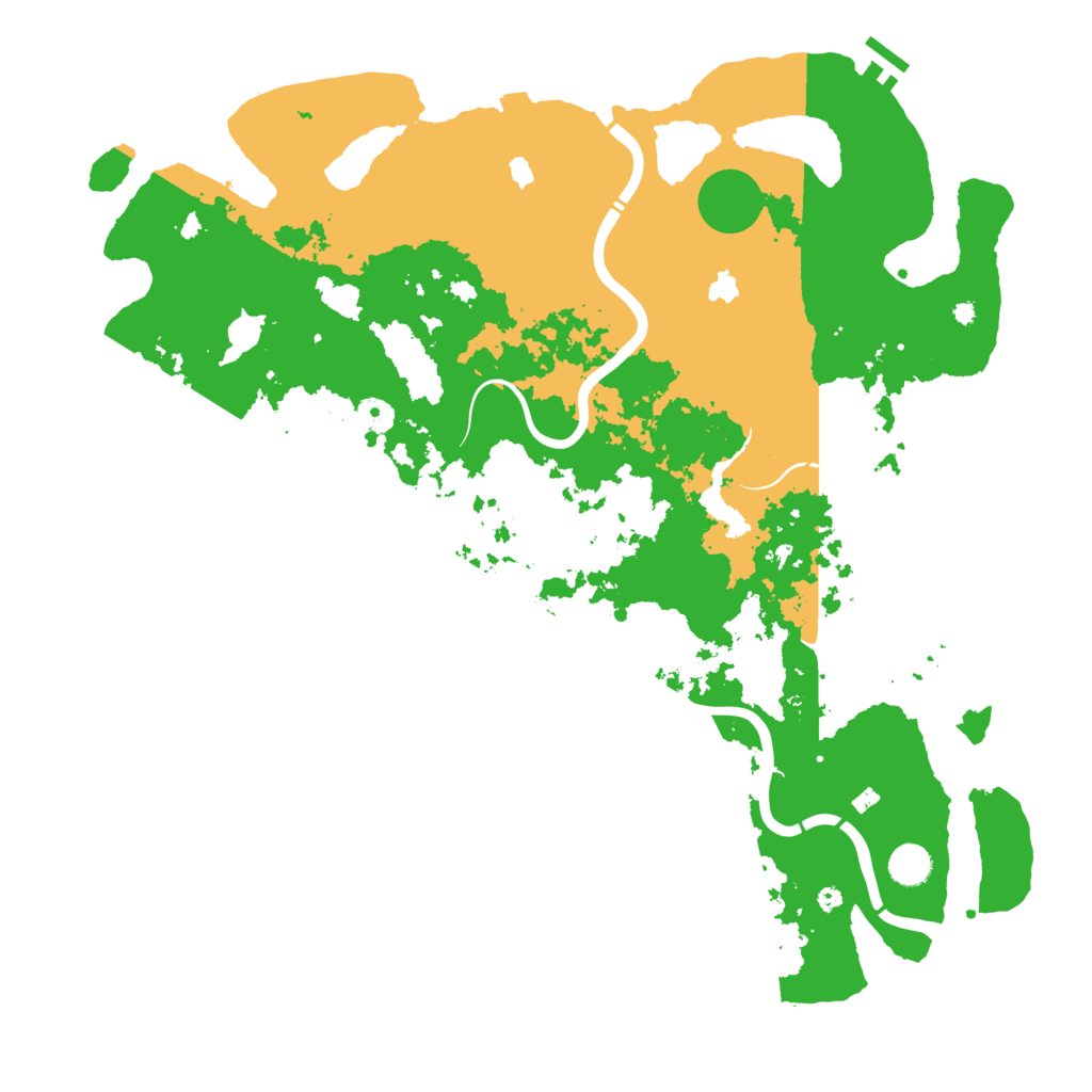 Biome Rust Map: Procedural Map, Size: 4500, Seed: 31887