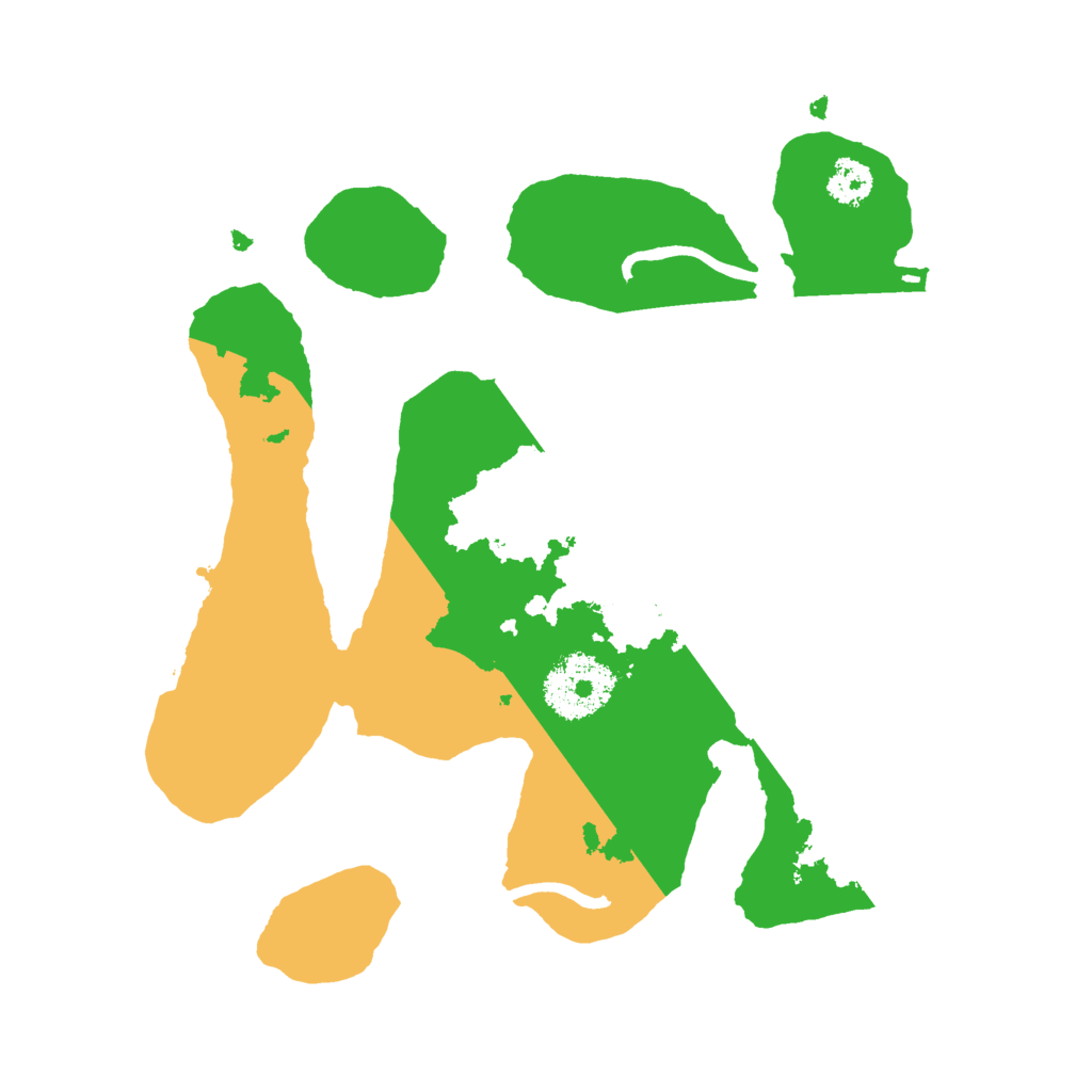 Biome Rust Map: Procedural Map, Size: 2500, Seed: 5558954