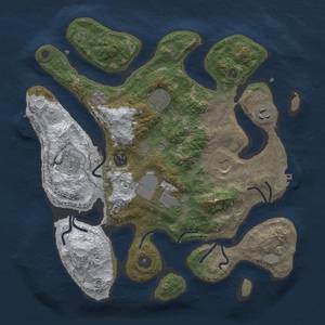 Thumbnail Rust Map: Procedural Map, Size: 3500, Seed: 2101, 16 Monuments