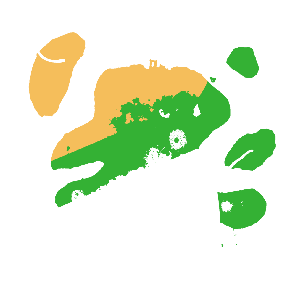 Biome Rust Map: Procedural Map, Size: 2500, Seed: 181727