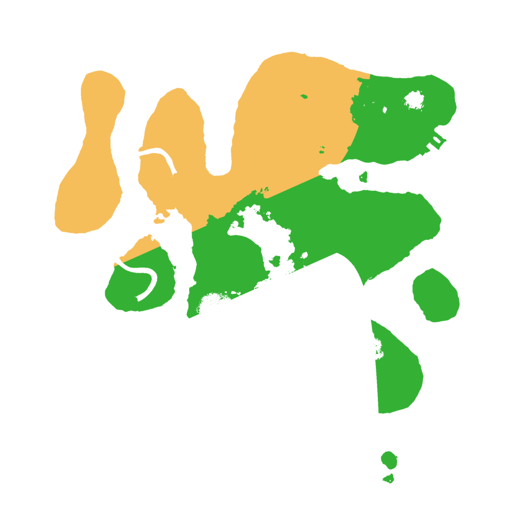 Biome Rust Map: Procedural Map, Size: 2500, Seed: 55100