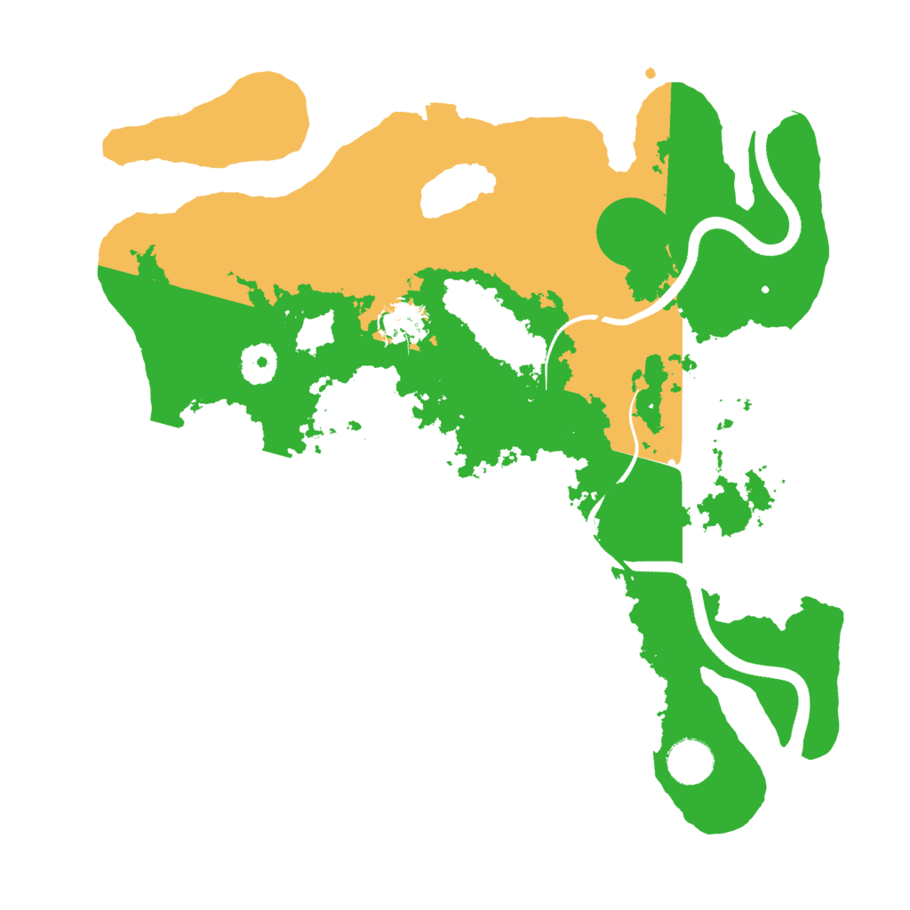 Biome Rust Map: Procedural Map, Size: 3500, Seed: 1489463