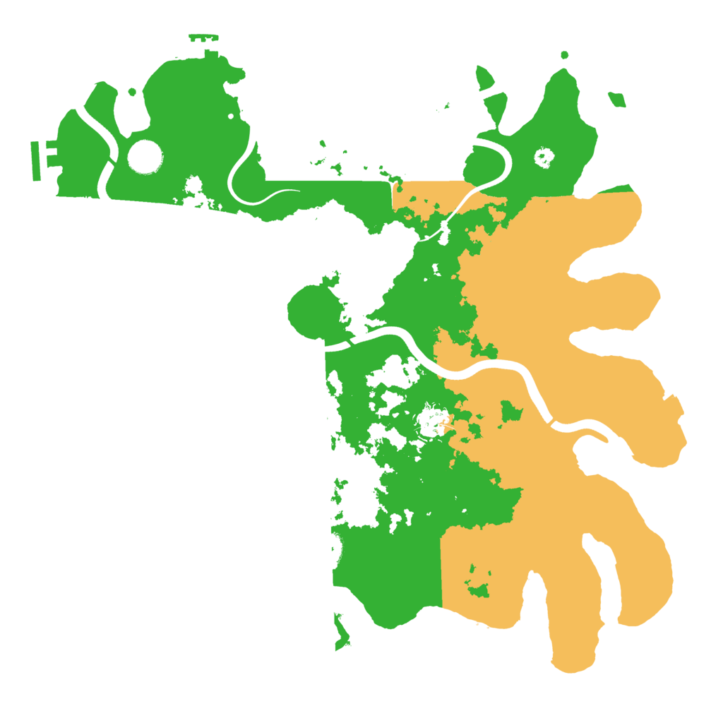 Biome Rust Map: Procedural Map, Size: 3700, Seed: 159