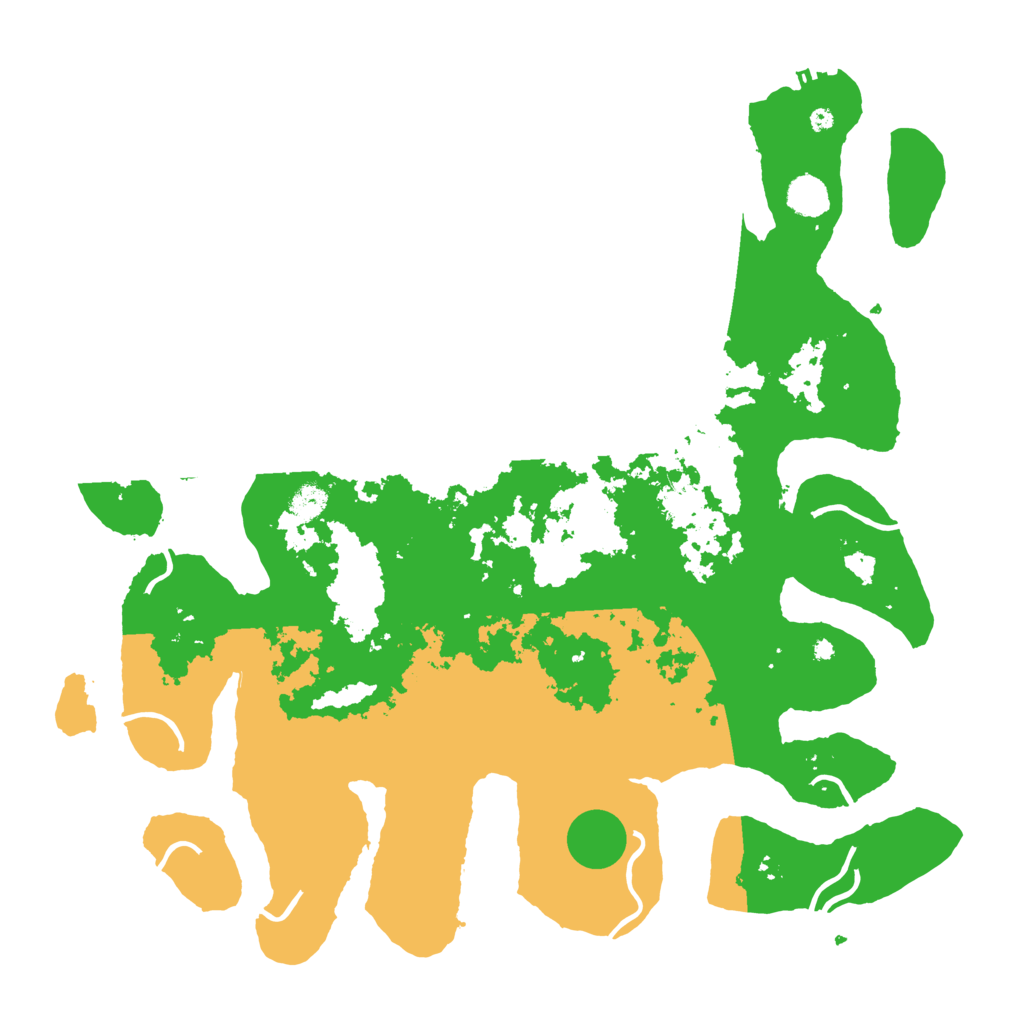 Biome Rust Map: Procedural Map, Size: 4550, Seed: 12345654