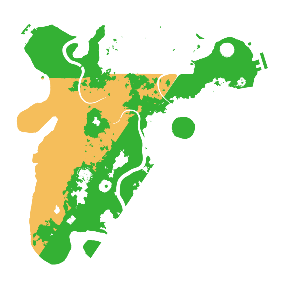 Biome Rust Map: Procedural Map, Size: 3600, Seed: 796293886