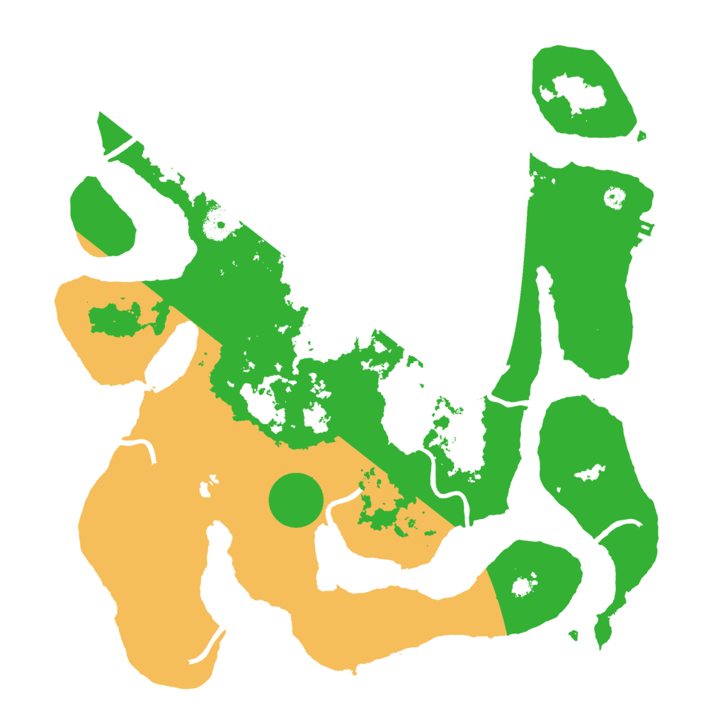 Biome Rust Map: Procedural Map, Size: 3500, Seed: 1997478429