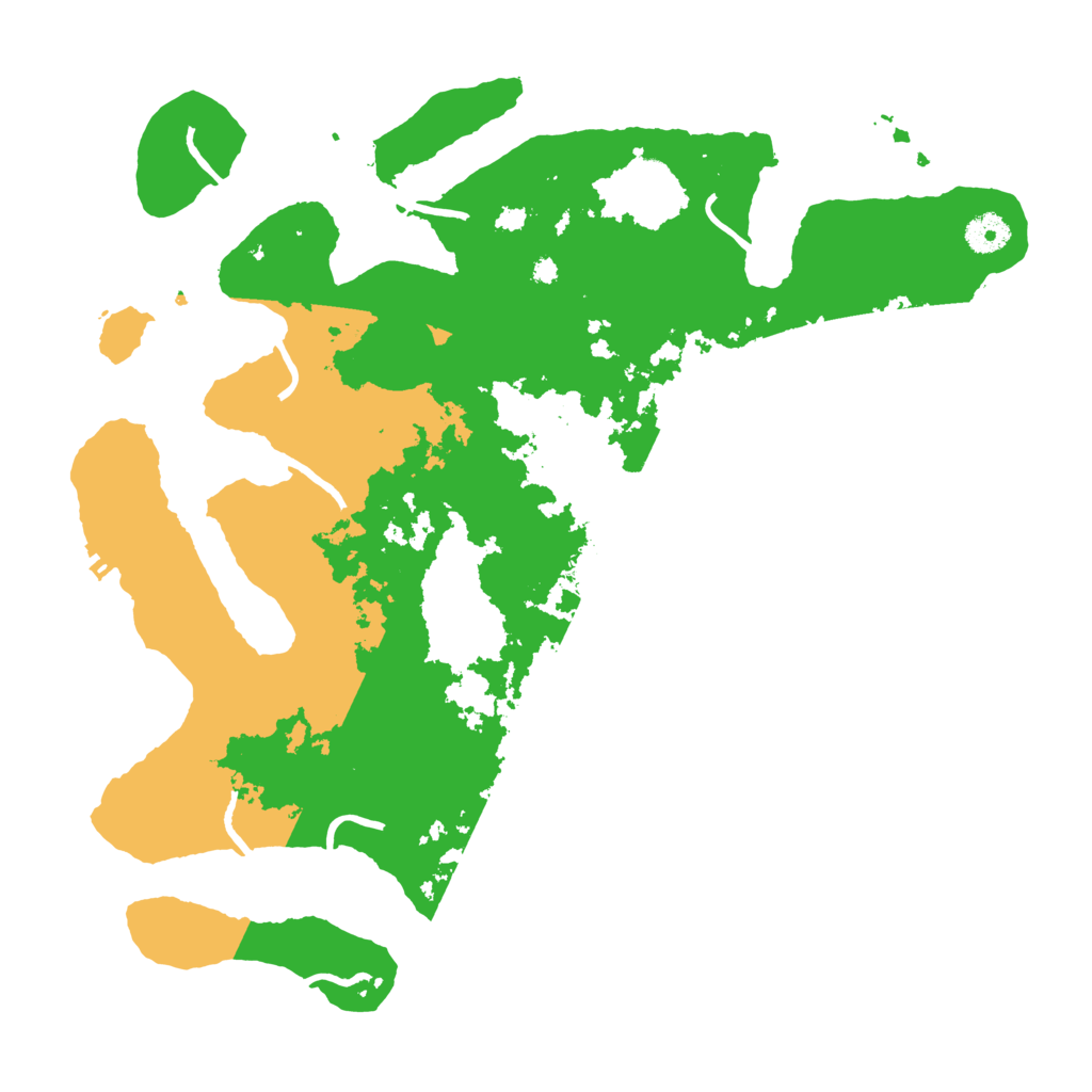 Biome Rust Map: Procedural Map, Size: 3950, Seed: 158551216