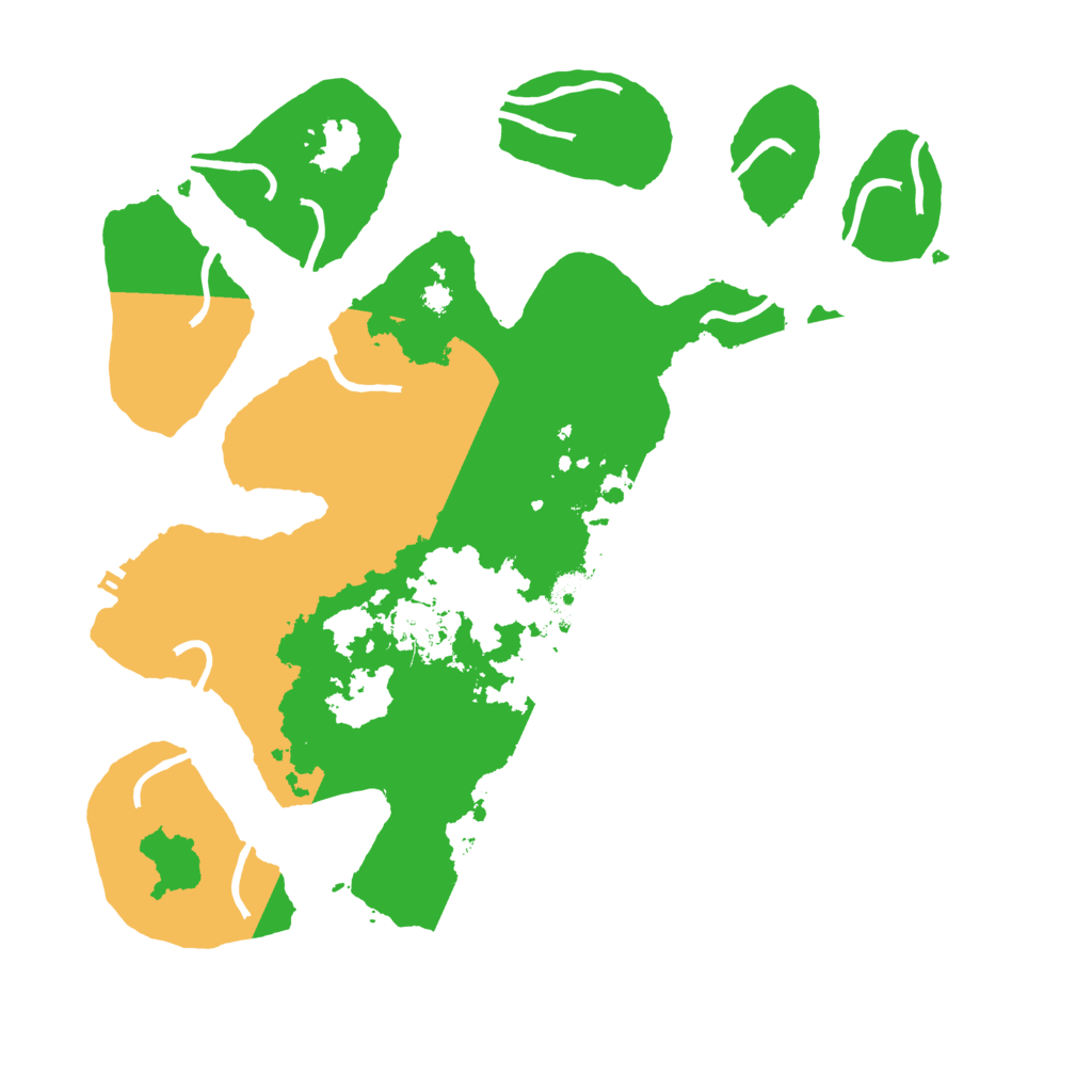 Biome Rust Map: Procedural Map, Size: 3500, Seed: 9512364