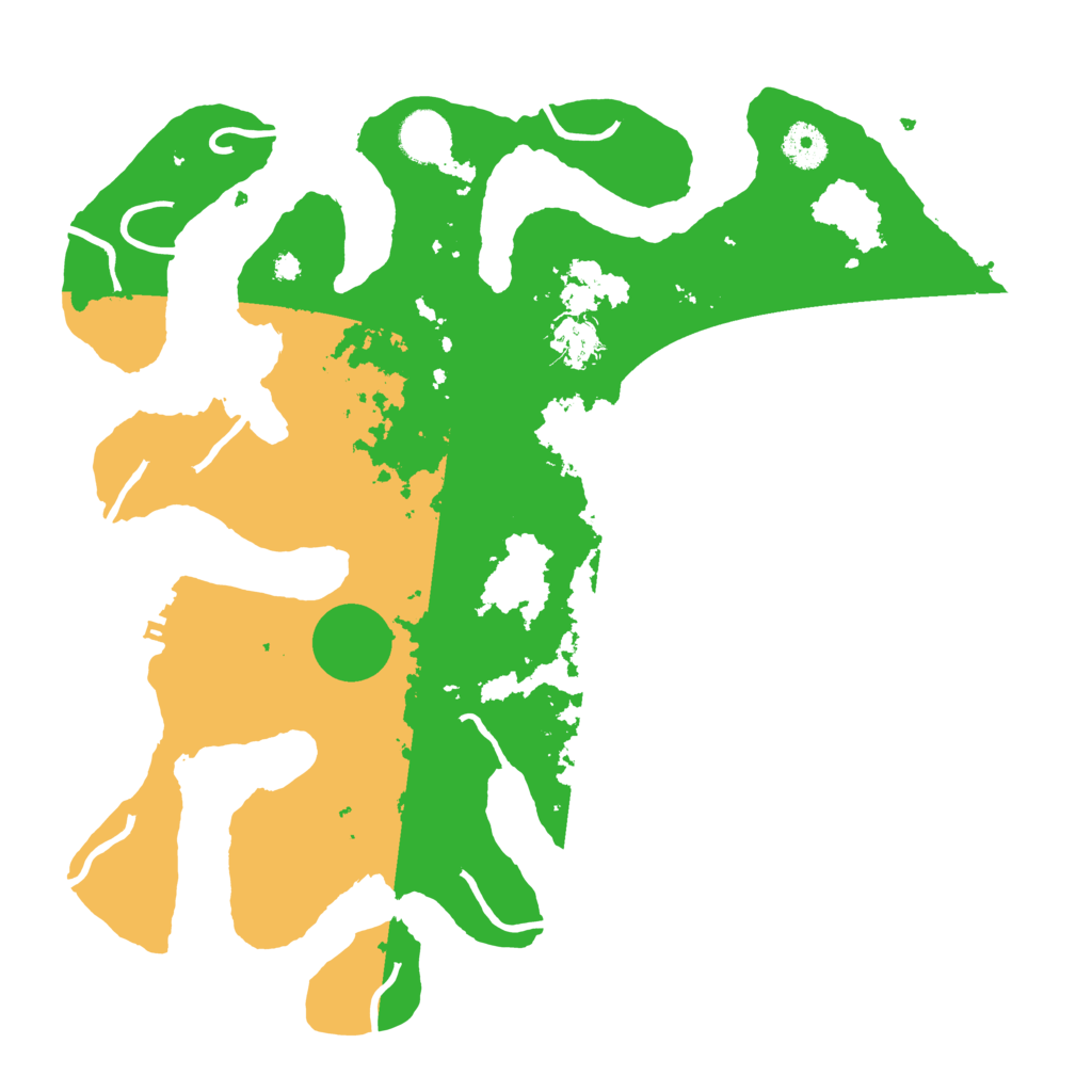 Biome Rust Map: Procedural Map, Size: 3700, Seed: 645154683