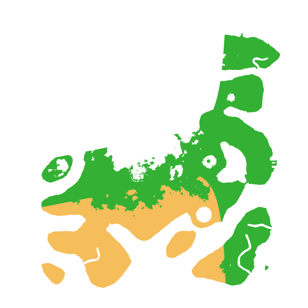 Biome Rust Map: Procedural Map, Size: 3500, Seed: 96421