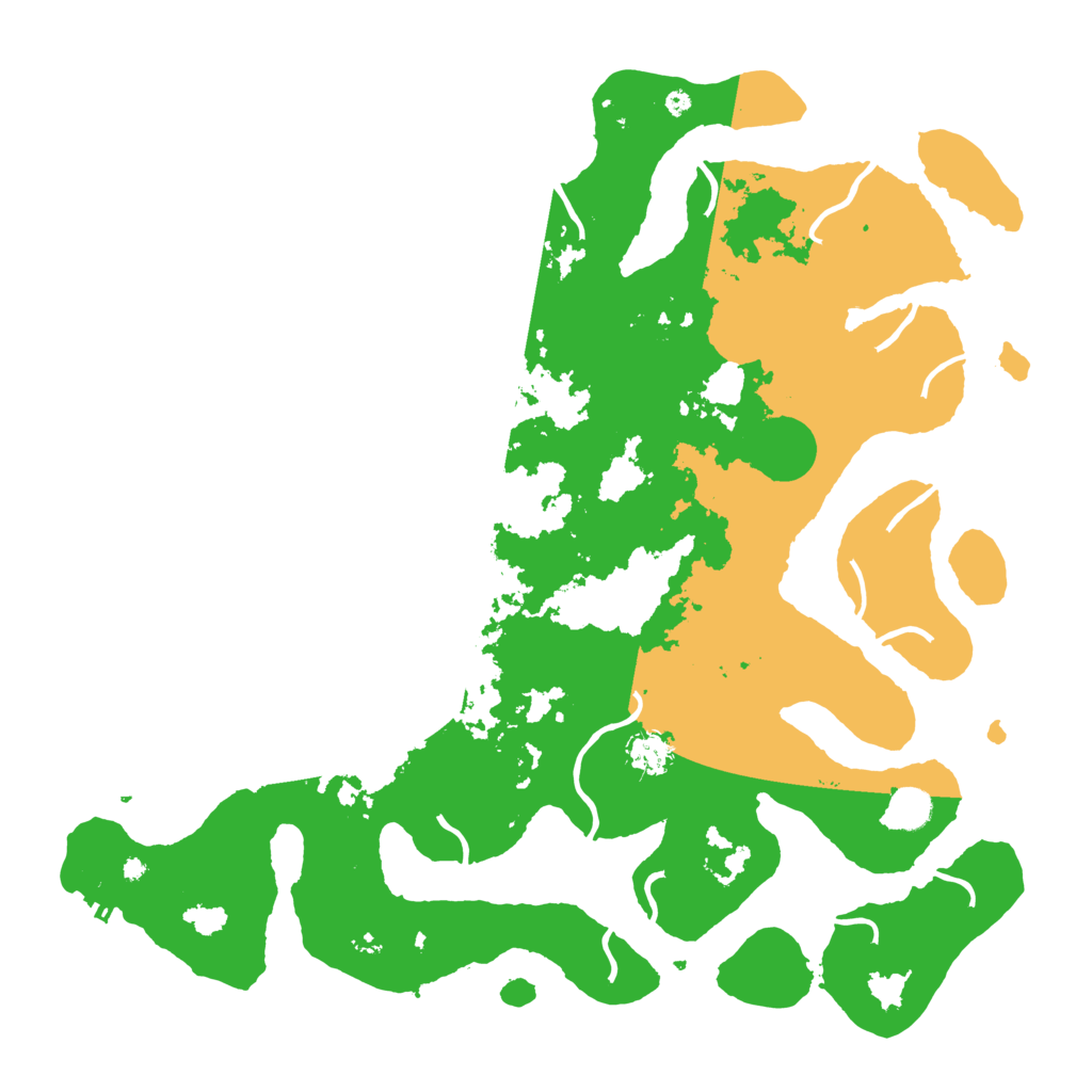 Biome Rust Map: Procedural Map, Size: 4500, Seed: 1166374