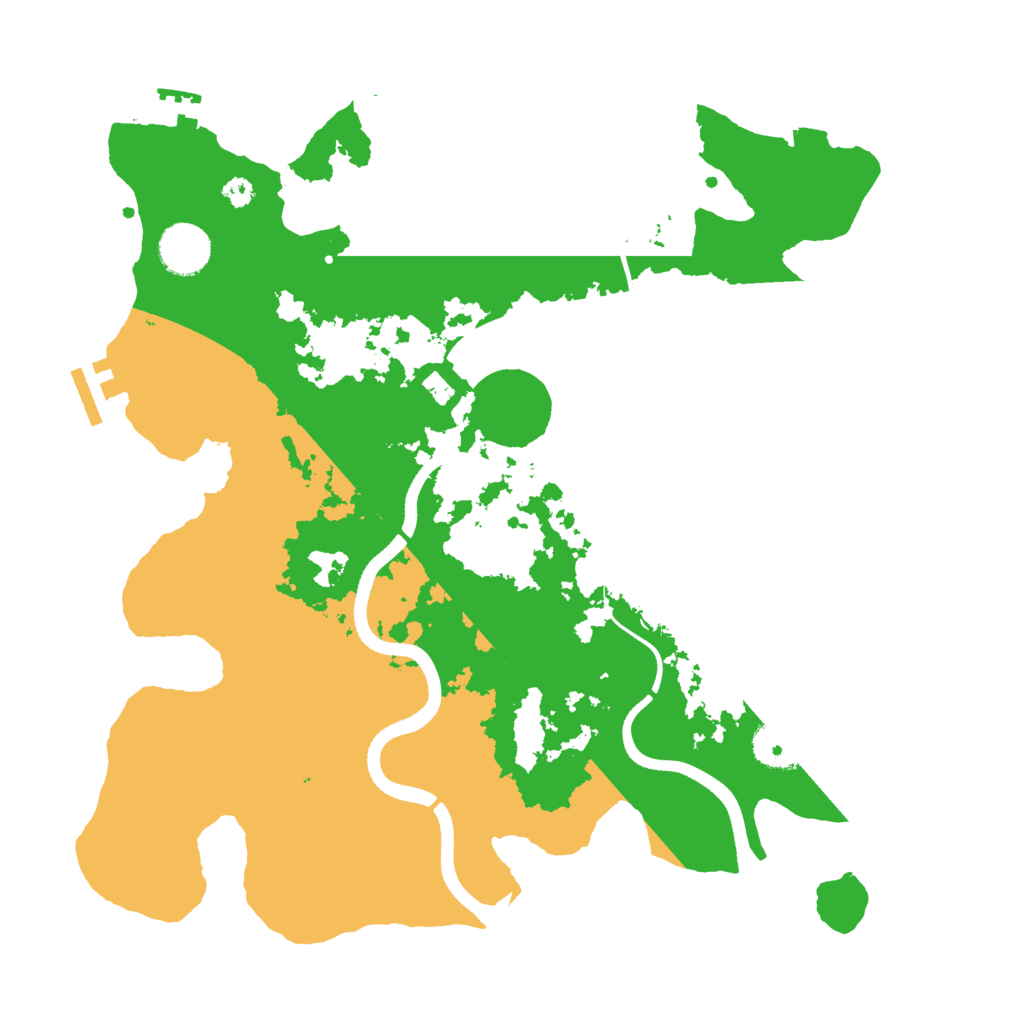 Biome Rust Map: Procedural Map, Size: 3500, Seed: 392062556