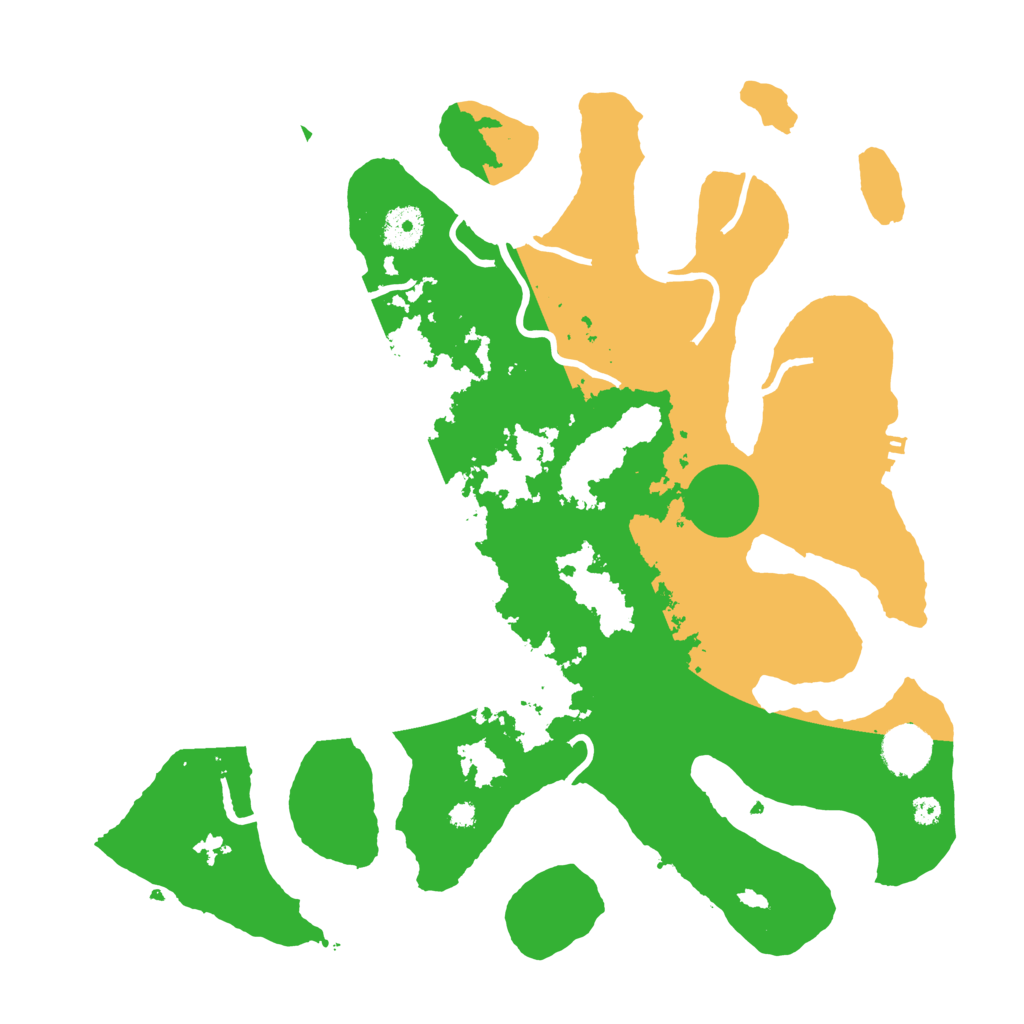 Biome Rust Map: Procedural Map, Size: 3700, Seed: 2521456