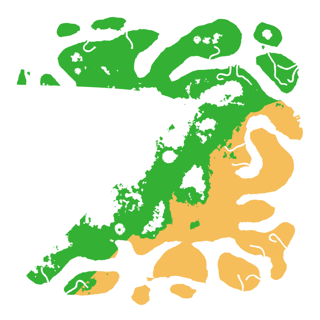 Biome Rust Map: Procedural Map, Size: 4500, Seed: 2544122