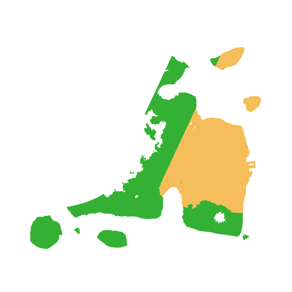 Biome Rust Map: Procedural Map, Size: 2500, Seed: 8345893