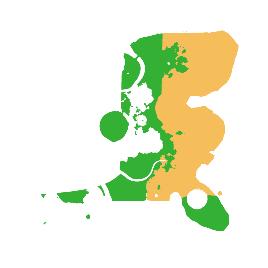 Biome Rust Map: Procedural Map, Size: 2500, Seed: 998