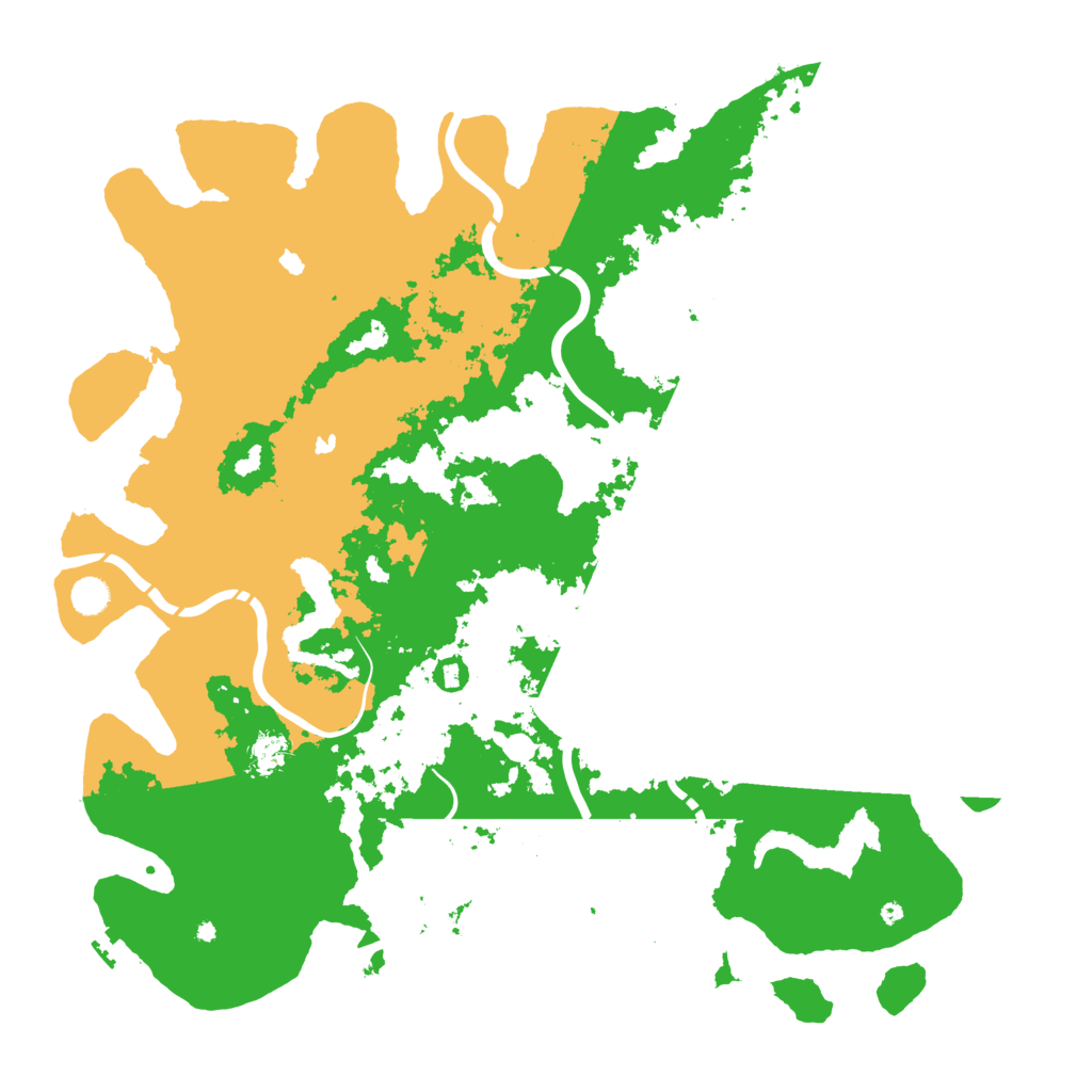 Biome Rust Map: Procedural Map, Size: 5000, Seed: 25