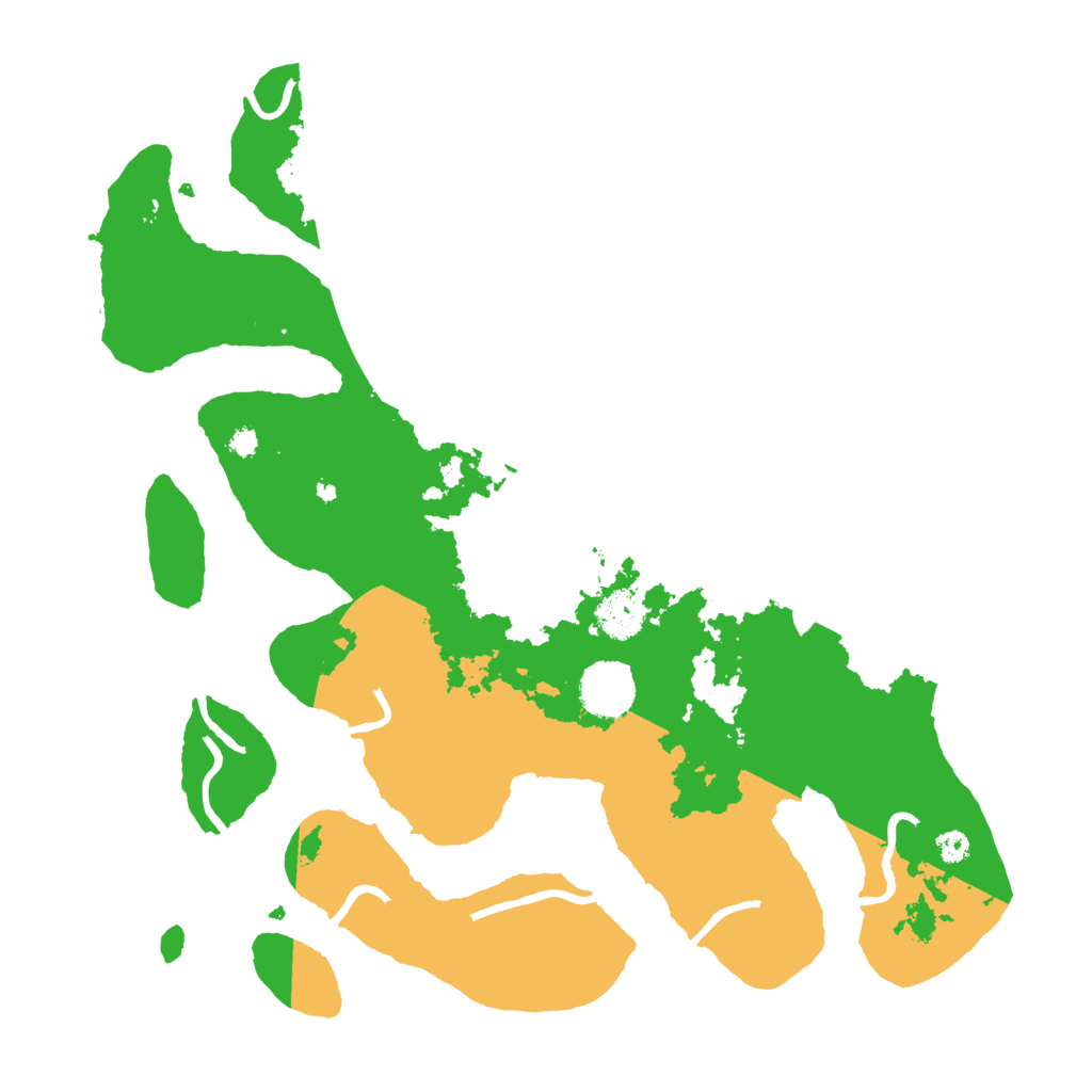 Biome Rust Map: Procedural Map, Size: 3500, Seed: 574541105