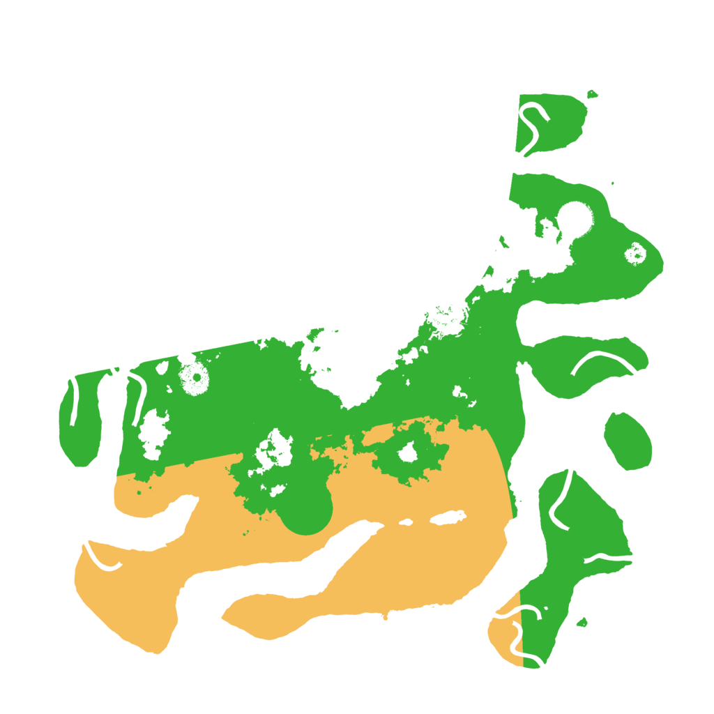 Biome Rust Map: Procedural Map, Size: 3500, Seed: 158917534