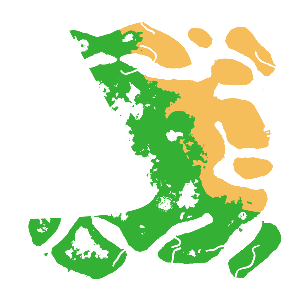 Biome Rust Map: Procedural Map, Size: 3850, Seed: 1010108008