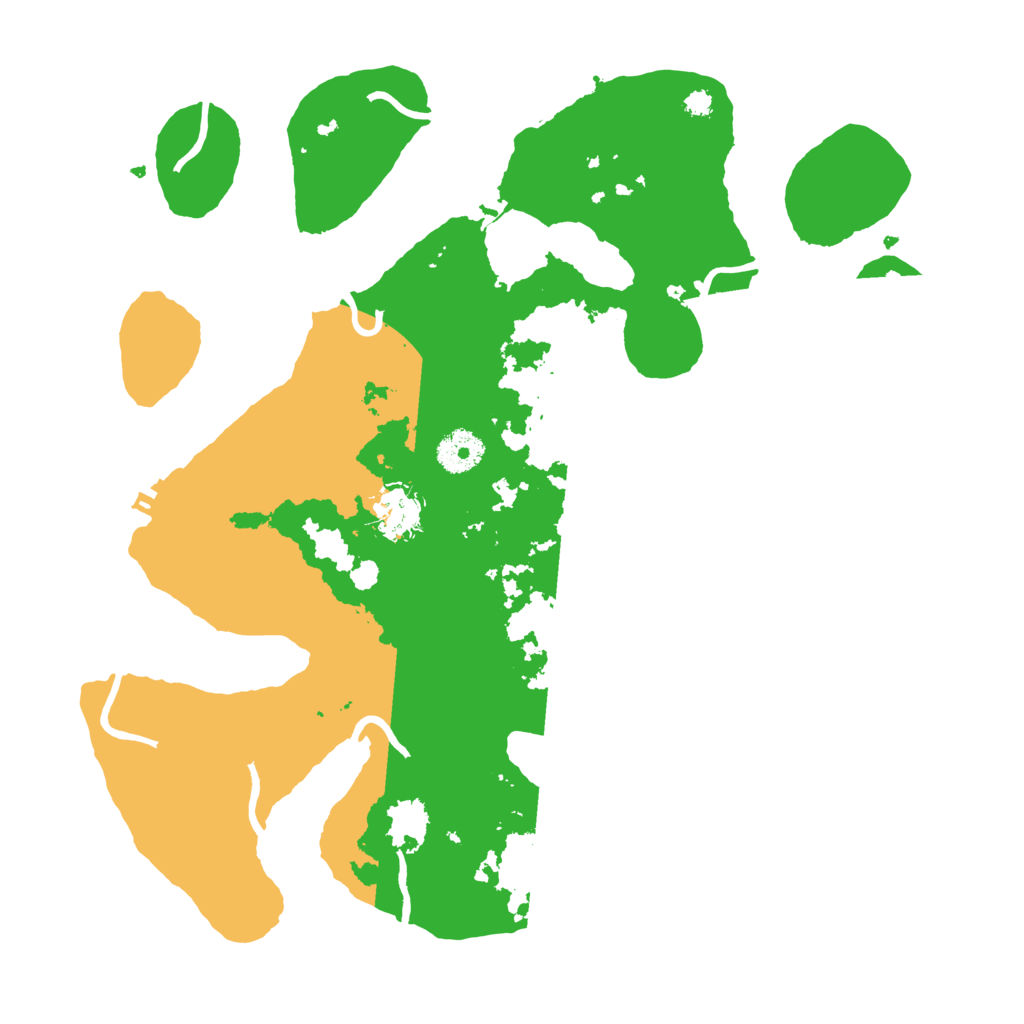 Biome Rust Map: Procedural Map, Size: 3500, Seed: 748393