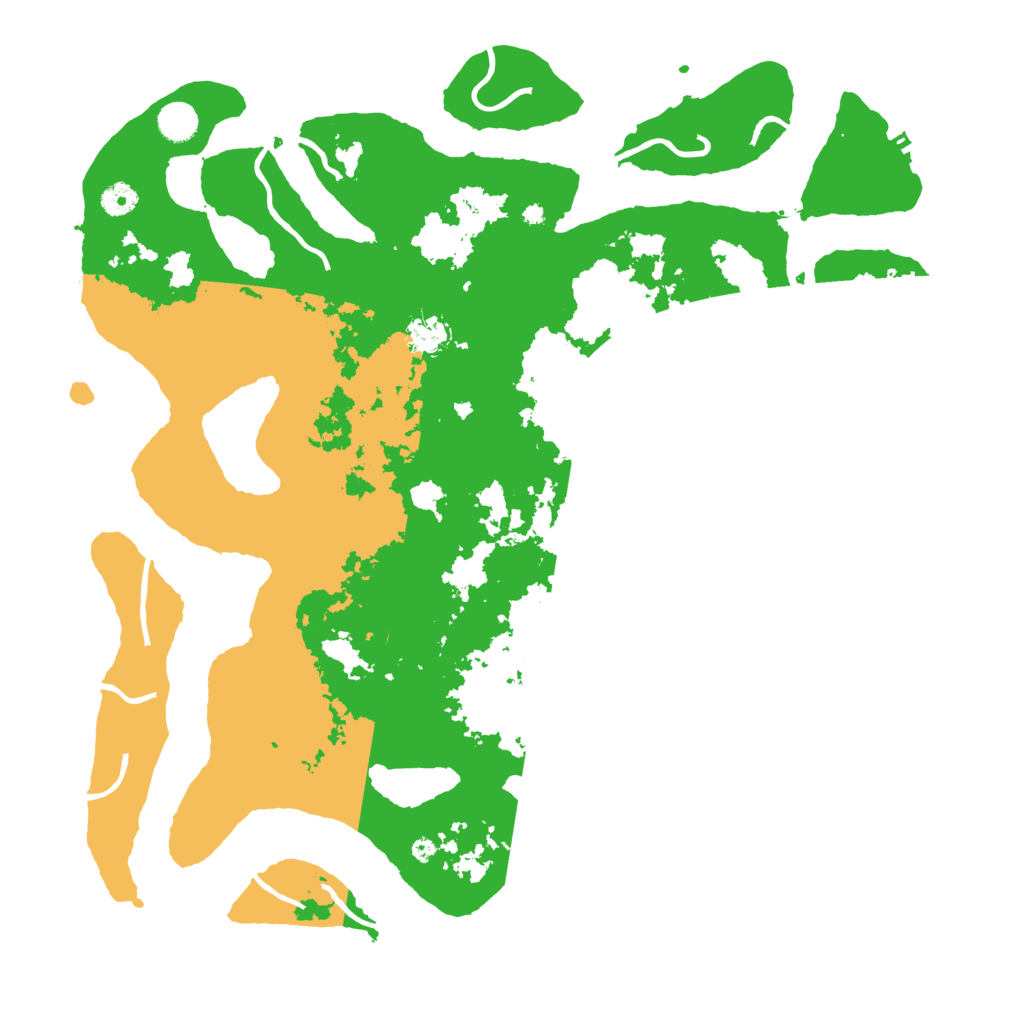 Biome Rust Map: Procedural Map, Size: 4500, Seed: 158855