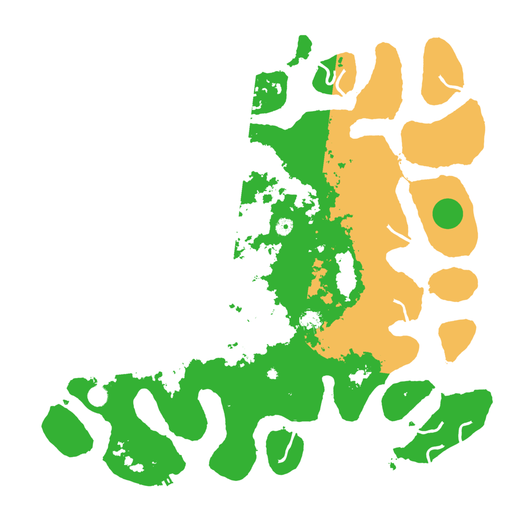 Biome Rust Map: Procedural Map, Size: 4500, Seed: 1987046128