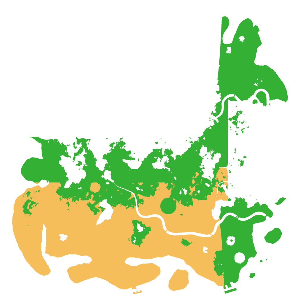 Biome Rust Map: Procedural Map, Size: 5000, Seed: 1039087095