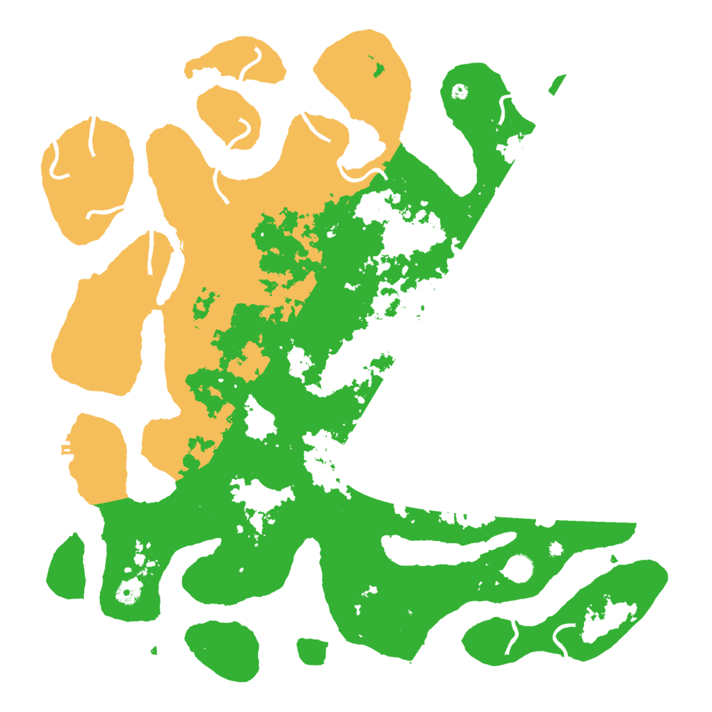 Biome Rust Map: Procedural Map, Size: 4500, Seed: 3521555