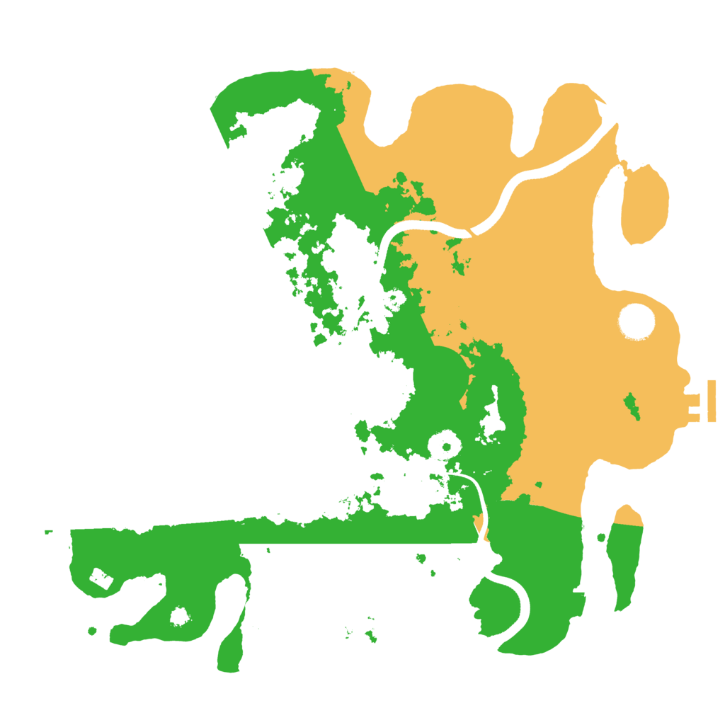 Biome Rust Map: Procedural Map, Size: 3500, Seed: 492062790
