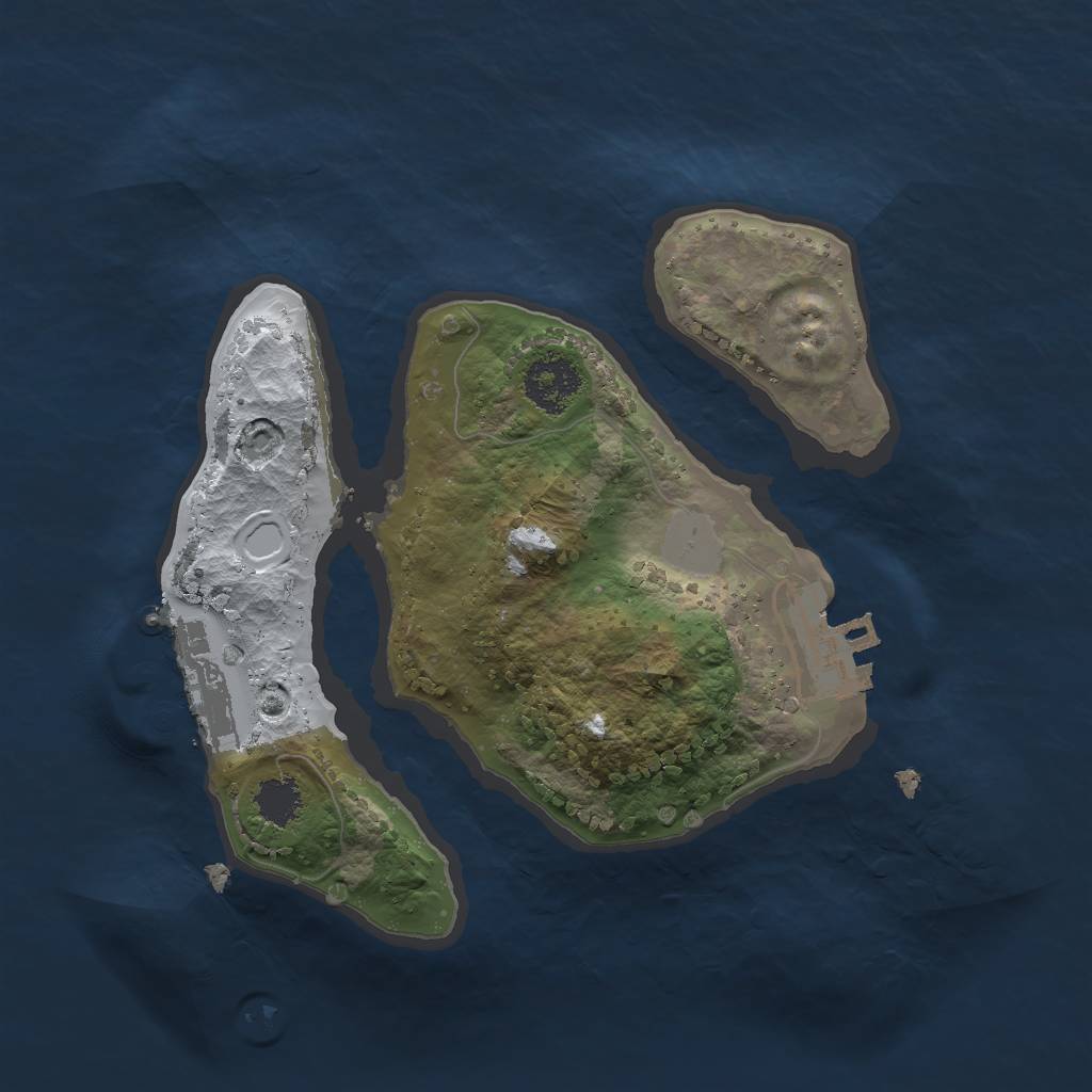 Rust Map: Procedural Map, Size: 2000, Seed: 5794995, 7 Monuments