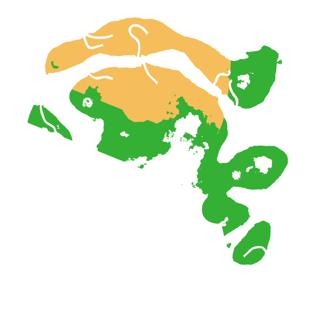 Biome Rust Map: Procedural Map, Size: 3200, Seed: 331439661