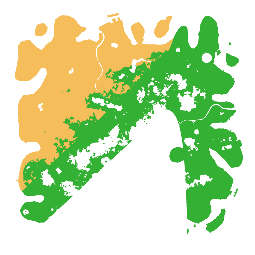 Biome Rust Map: Procedural Map, Size: 4500, Seed: 4909361