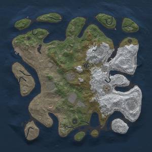 Thumbnail Rust Map: Procedural Map, Size: 4000, Seed: 1977, 18 Monuments