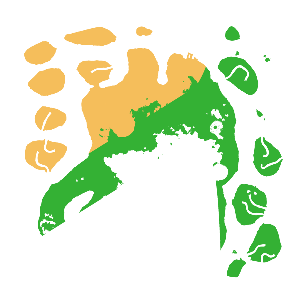 Biome Rust Map: Procedural Map, Size: 3500, Seed: 1324692