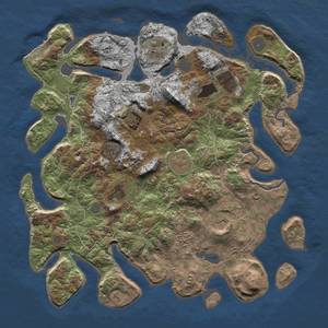 Thumbnail Rust Map: Procedural Map, Size: 4000, Seed: 793197, 13 Monuments