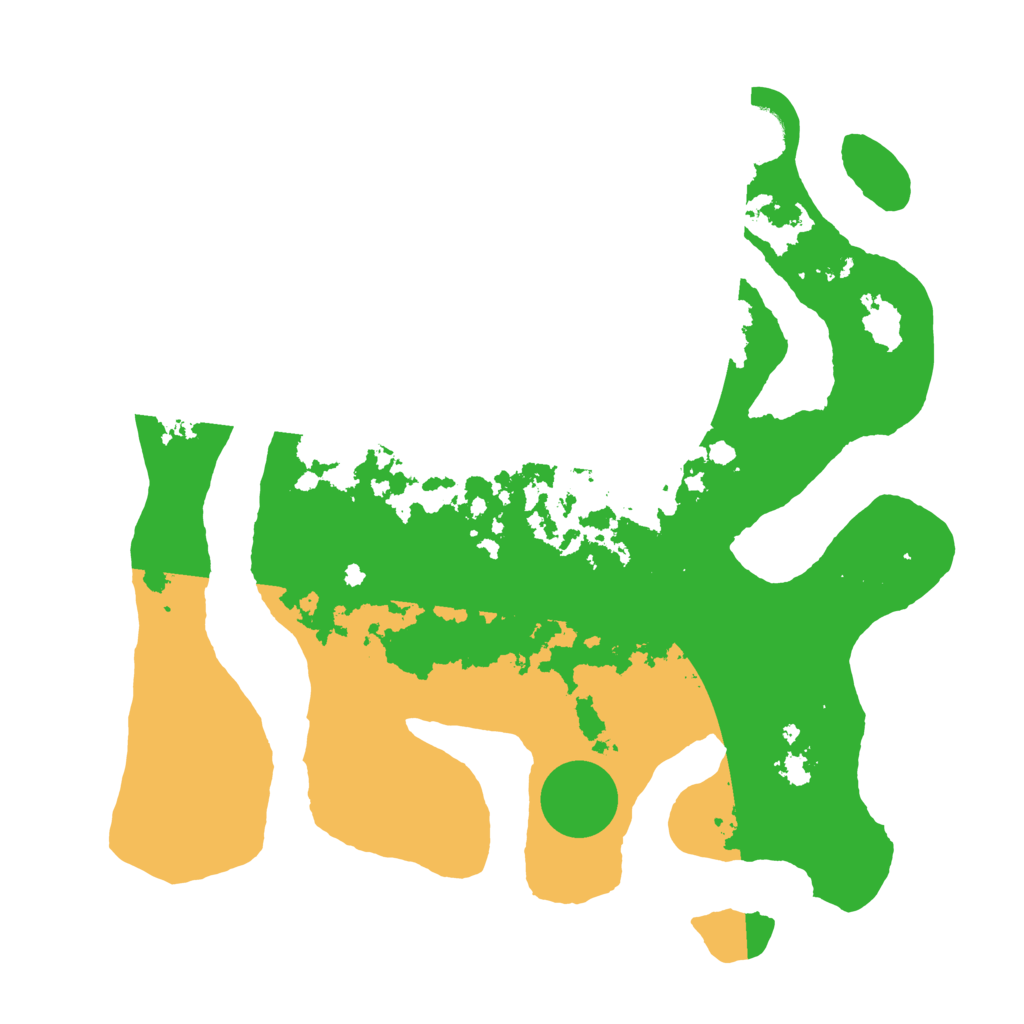 Biome Rust Map: Barren, Size: 3500, Seed: 93643