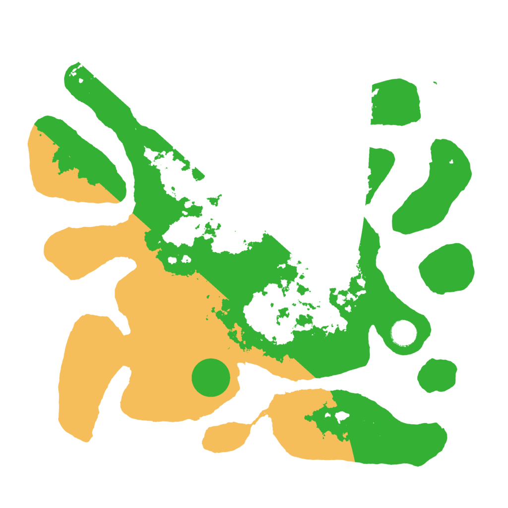 Biome Rust Map: Barren, Size: 3500, Seed: 5594599