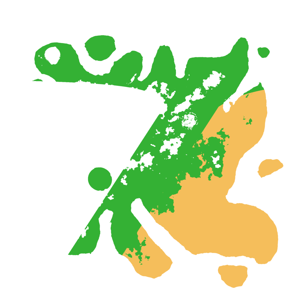 Biome Rust Map: Barren, Size: 3500, Seed: 2010053